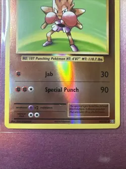 Pokemon TCG Hitmonchan XY Evolutions 62/108 Reverse Holo Rare Card - Image 3