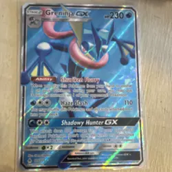 Pokemon Greninja GX Full Art Holo Ultra Rare 120/131 SM Forbidden Light 230 HP - Image 1