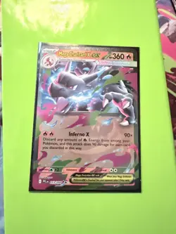 Pokemon TCG: Phantasmal Flames 2025 Mega Charizard X EX 013/094 Holo NM - Image 1