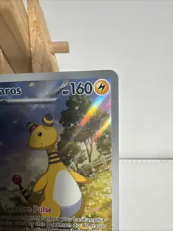 Ampharos 090/086 Pokemon Me04: Chaos Rising Illustration Rare Full Art Holo - NM - Image 3