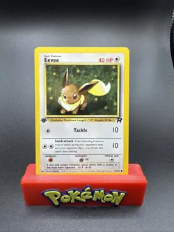 Pokemon TCG Team Rocket 1st Edition Regular Finish Eevee 55/82 NM - Image 1