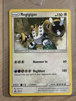 Pokemon TCG Sun & Moon Regigigas SM243 Cosmos Holo Black Star Promo NM - Image 1
