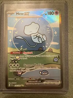 POKEMON BUBBLE MEW EX #232 PALDEAN FATES Special Illustration Rare Holo SIR NM+ - Image 1