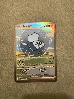 POKEMON BUBBLE MEW EX #232 PALDEAN FATES Special Illustration Rare Holo SIR NM+ - Image 2