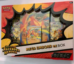 Pokemon TCG: ME Ascended Heroes Mega Emboar EX Factory Sealed Box - Image 1