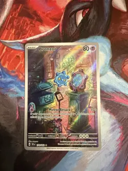 Pokemon TCG Bronzor 170/162 Sv05: Temporal Forces Illustration Rare NM - Image 1
