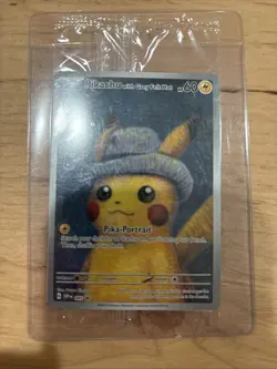 Pokemon TCG Pikachu With Grey Felt Hat Van Gogh Black Star Promo #085 Sealed - Image 1