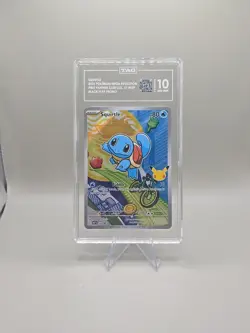 2026 POKEMON MEP EN-ME BLACK STAR PROMO #039 SQUIRTLE TAG 10 - Image 1