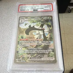 Pokemon TCG 2023 Sv02 Paldea Evolved Meowscarada ex 256/193 SIR Holo PSA 10 - Image 1