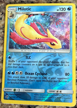 Milotic 27/111 Holo Rare - Sun & Moon Crimson Invasion - Pokemon TCG NM/LP - Image 1