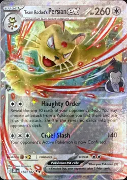 Pokemon TCG Team Rocket's Persian ex - 150/182 SV10: Destined Rivals Double Rare - Image 1