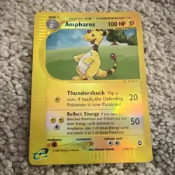 **NEAR MINT** AMPHAROS REVERSE HOLO EXPEDITION 1/147 - Image 1
