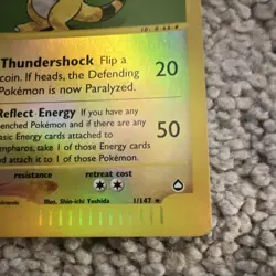 **NEAR MINT** AMPHAROS REVERSE HOLO EXPEDITION 1/147 - Image 4