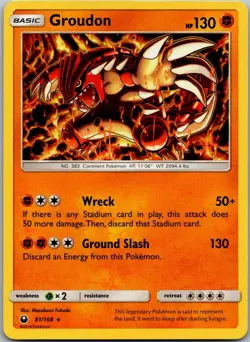POKEMON GROUDON 81/168 HOLO RARE CELESTIAL STORM NM/M - Image 1
