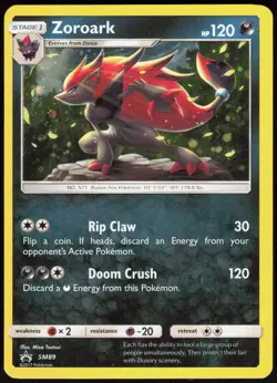 Sun & Moon Promo Zoroark - SM89 Holo Promo Pokemon (Cosmos Holo) NM/M - Image 1