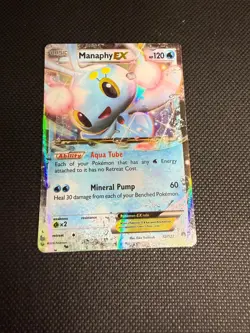 Manaphy EX 32/122 Holo EX Rare BREAKpoint Pokemon Lightly Played - Image 1