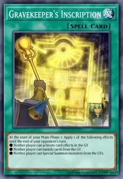 Yugioh! Gravekeeper’s Inscription BLGG-EN12 Battles of Legend: Glorious PREORDER - Image 1