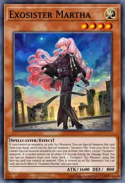 Yugioh! Exosister Martha BLGG-EN079 Battles of Legend: Glorious PREORDER - Image 1