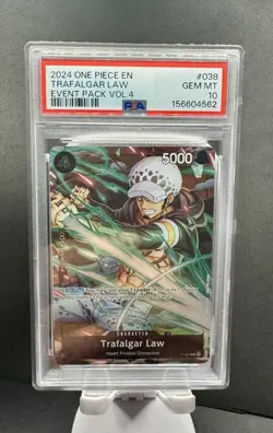 2024 One Piece Vent Pack Vol 4 Trafalgar Law #P-038 PSA 10 GEM MINT - Image 1