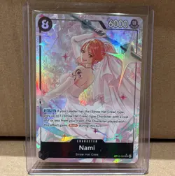 Bandai One Piece Card Game Nami OP15-086 Super Rare Holo Character 6000 - Image 1