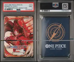Monkey.D.Luffy 1st Anniversary Eiichiro Oda Signature ST01-012 - One Piece PSA 9 - Image 2