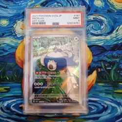 Snorlax PSA 9 Graded Pokemon 151 AR 181/165 Japanese Pokemon Card - Image 1