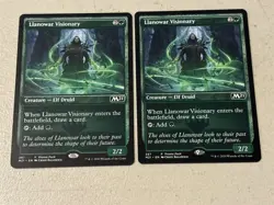 2 x mtg promo pack Llanowar Visionary, Core Set 2021, slight play - Image 1