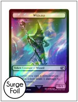 1x Wizard / Hero Token - 0035 / 0030, Surge Foil, Final Fantasy, Magic MTG NM - Image 2