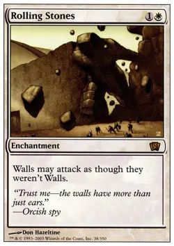 1x Rolling Stones - Foil Light Play, English 8th Edition MTG Magic - Image 1