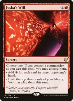 Magic the Gathering MTG - Jeska's Will - Commander Legends - LP - Image 1