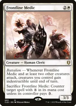 MTG Frontline Medic ** Commander Legends: Battle for Baldur's Gate ** English - Image 1