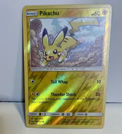 Pikachu 40/147 SM Burning Shadows Reverse Holo 60 HP LP - Image 1