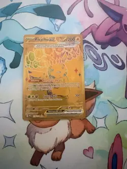 Pokemon TCG Pikachu ex 179/131 Prismatic Evolutions Gold Hyper Rare NM Pokemon - Image 1