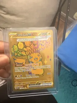 Pokemon TCG Pikachu ex 179/131 Prismatic Evolutions Gold Hyper Rare NM Pokemon - Image 2