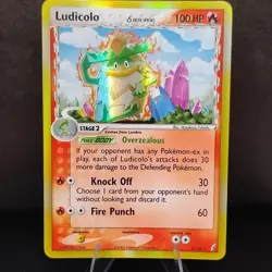 Pokemon Ludicolo Delta Species Reverse Holo Holo Rare 6/100 Stage 2 HP100 - Image 1