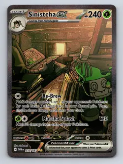 Sinistcha ex 210/167 Twilight Masquerade Pokemon Holo NM - Image 1