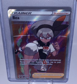 Pokemon Bea Ultra Rare Full Art Holo Trainer Supporter Vivid Voltage 180/185 - Image 1