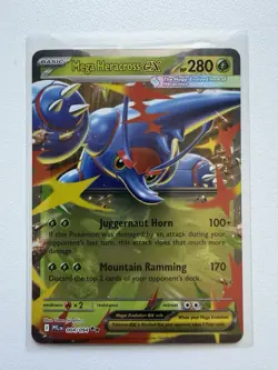 Mega Heracross ex - 004/094 - ME02: Phantasmal Flames - Double Rare Pokemon - NM - Image 1