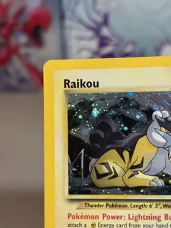 Pokemon TCG Raikou 13/64 Neo Revelation Unlimited Holo Rare HP English - Image 2