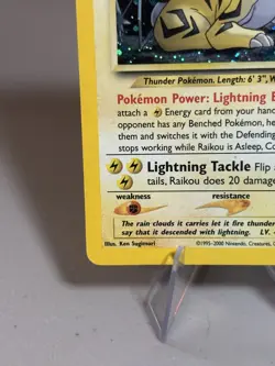 Pokemon TCG Raikou 13/64 Neo Revelation Unlimited Holo Rare HP English - Image 4