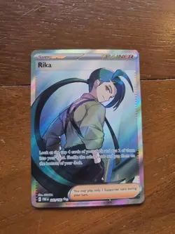 Rika 241/182 Sv04: Paradox Rift Holo Full Art Trainer Pokemon Card - Image 1