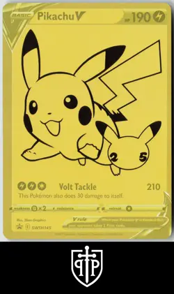 Pokemon - Pikachu V SWSH145 Sword & Shield Promo - Holo Promo - NM - Image 1