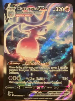 Pokemon TCG Hatterene VMAX GG47/GG70 Crown Zenith Galarian Gallery Holo - Image 1
