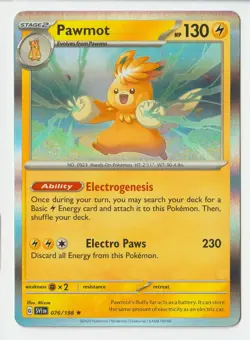 Pawmot 076/198 - Scarlet & Violet - Holo Rare - Pokemon TCG - LP - Image 1