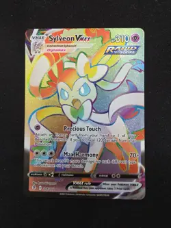 TCG POKEMON SYLVEON VMAX 2021 EVOLVING SKIES SECRET RARE 211/203 - Image 1