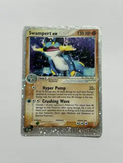 Team Magma vs Aqua Swampert EX Holo 95/95 Pokemon Card 2004 - Image 1