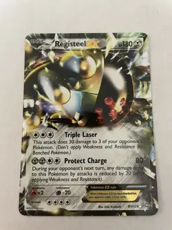 Registeel EX 81/124 Pokemon TCG Dragons Exalted Holo Excellent Condition LP - Image 1