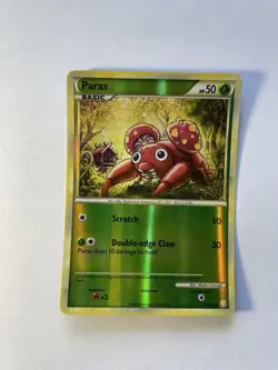 Paras 76/123 2010 HeartGold & SoulSilver Pokemon Card Reverse Holo - Image 1