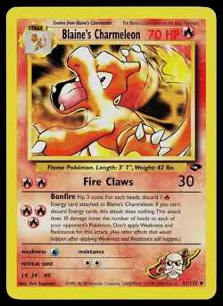 Pokemon Card - Blaine's Charmeleon Gym Challenge 31/132 Uncommon - Image 1