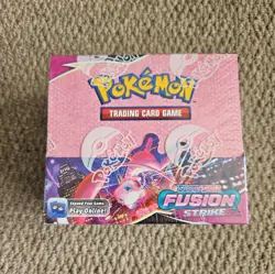 Pokemon Fusion Strike Booster Box New and Sealed with Acrylic Case - Image 2